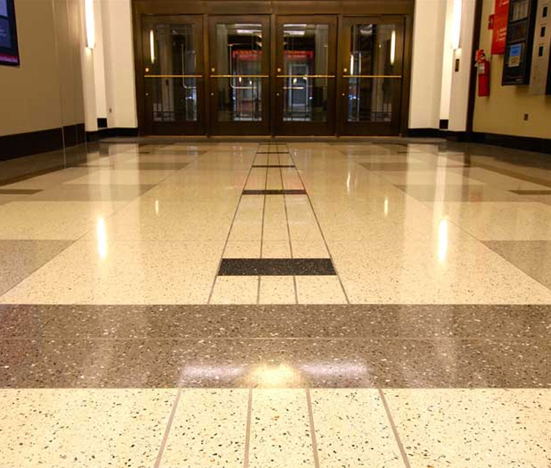 Terrazzo floor