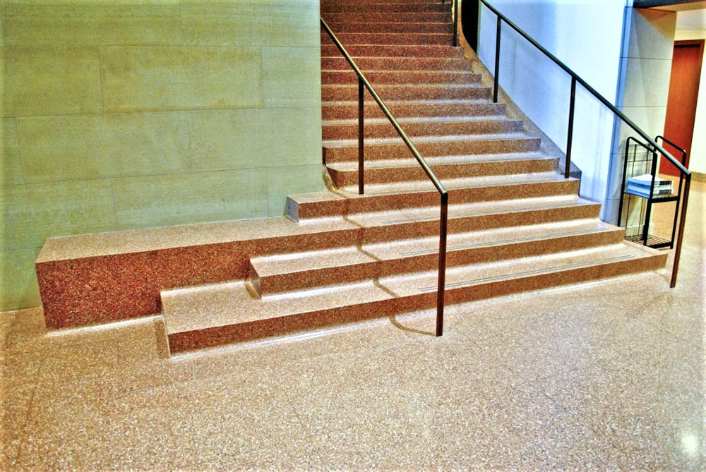 Poured-in-place stairs