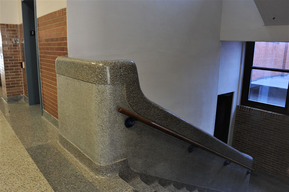 Replication of 1932 Terrazzo Stairs